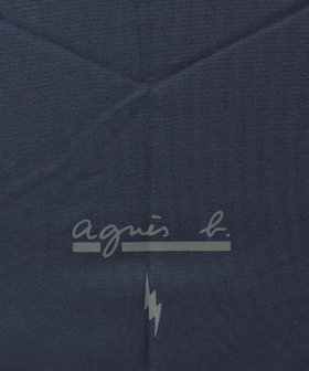 HOMME メンズ AB01 PARAPLUIE ロゴ折り畳み傘 ブルー