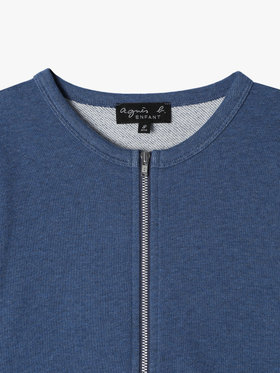 ENFANT ユニセックス 【Outlet】M376 E CARDIGAN キッズ ジップカーディガン ブルー系その他