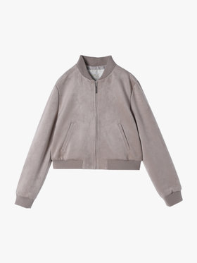 To b. by agnès b. 【Outlet】スエードライクブルゾン グレー系その他