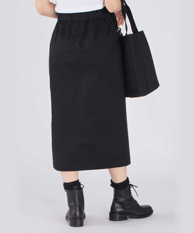 To b. by agnès b. ストレッチ チノ ジップ タイトスカート ブラック