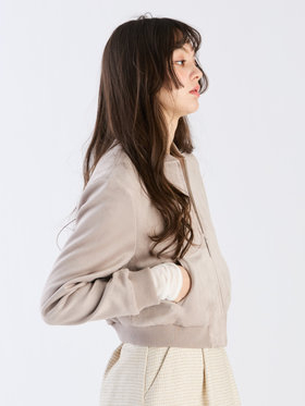 To b. by agnès b. 【Outlet】スエードライクブルゾン グレー系その他