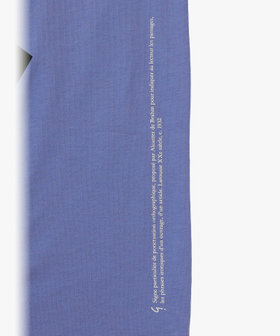 HOMME メンズ メンズ アイコニック プリント コットン 半袖 Tシャツ "Point d'Ironie" ブルー