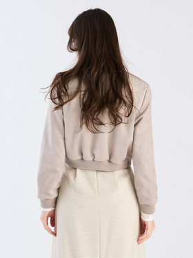 To b. by agnès b. 【Outlet】スエードライクブルゾン グレー系その他