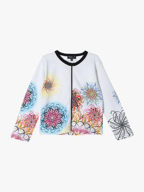 ENFANT ユニセックス 【Outlet】NU66 E CARDIGAN キッズ アーティスト ジップカーディガン Ryan McGinness マルチ