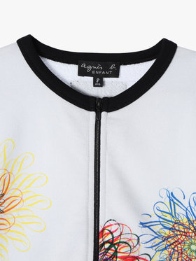 ENFANT ユニセックス 【Outlet】NU66 E CARDIGAN キッズ アーティスト ジップカーディガン Ryan McGinness マルチ