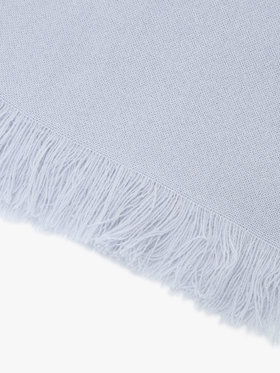 To b. by agnès b. 【Outlet】ロゴ刺繍 ライトウェーブストール グレー