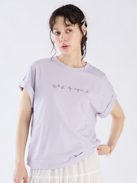 To b. by agnès b. マカロンロゴTシャツ パープル系その他