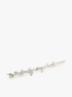 To b. by agnès b. ロゴ ヘアピン グレー
