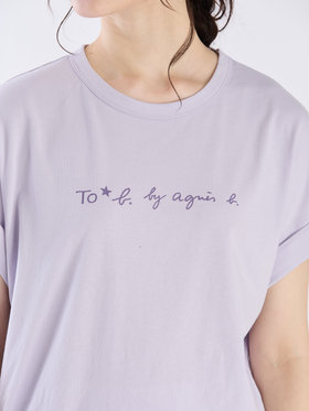 To b. by agnès b. マカロンロゴTシャツ パープル系その他