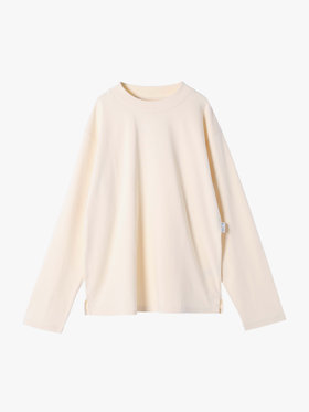 HOMME メンズ 【Outlet】メンズ コットン 長袖 Tシャツ "Horace" ホワイト