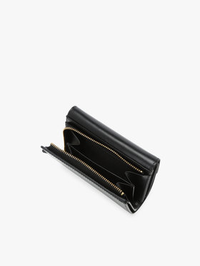 VOYAGE ウィメンズ バッグ＆ウォレット レザー 三つ折り ウォレット ”ava” TAW02A-01 ブラック