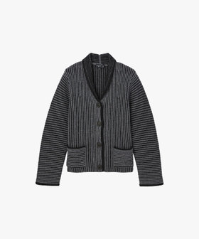 FEMME ウィメンズ リブ 長袖 ジャケット "Swinton" グレー