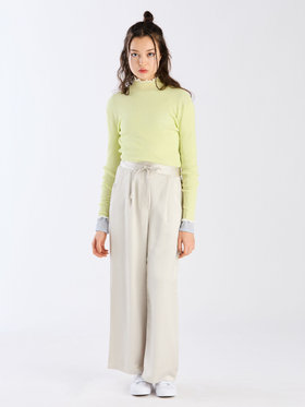 To b. by agnès b. 【Outlet】サテンパンツ ホワイト