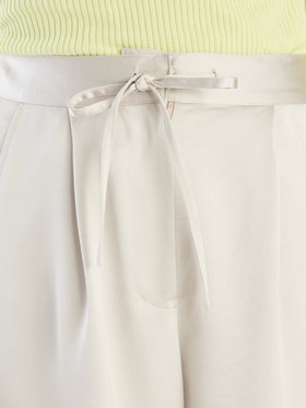 To b. by agnès b. 【Outlet】サテンパンツ ホワイト