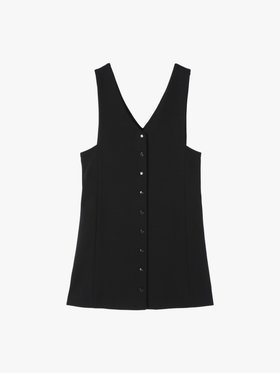 To b. by agnès b. 【Outlet】ポンチジャンパードレス ブラック