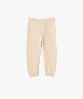 ENFANT ベビー ベビー "b." ロゴ コットン フルレングス パンツ ホワイト