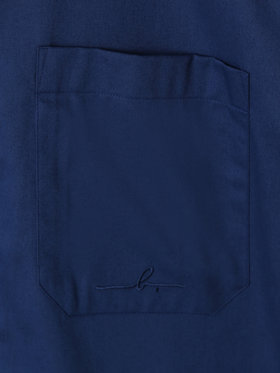 HOMME メンズ 【Outlet】メンズ ”Willie”ロゴ 刺繍 オープンカラー 半袖 シャツ ”Magnum” ブルー系その他