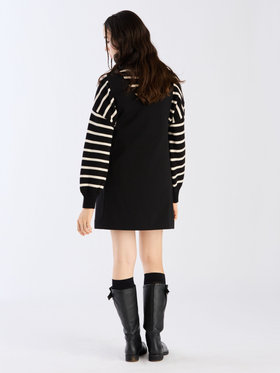 To b. by agnès b. 【Outlet】ポンチジャンパードレス ブラック