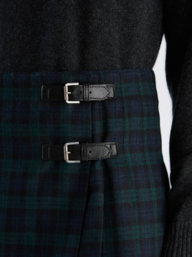 FEMME ウィメンズ 【Outlet】CAT5 JUPE キルトスカート グリーン