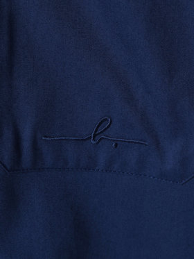 HOMME メンズ 【Outlet】メンズ ”Willie”ロゴ 刺繍 オープンカラー 半袖 シャツ ”Magnum” ブルー系その他