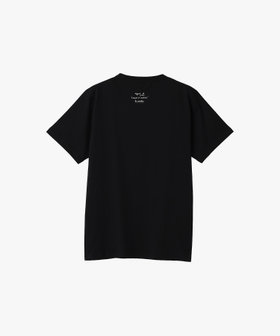 FEMME ウィメンズ オーガニックコットン 半袖 アーティストTシャツ "Hiraku Suzuki" ブラック