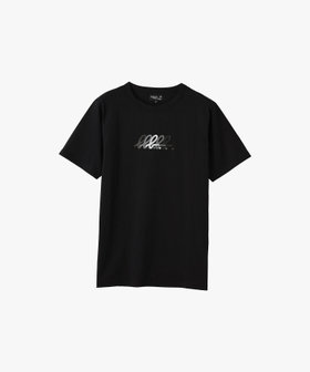 HOMME メンズ メンズ "b." ロゴ オーガニックコットン 半袖 Tシャツ ブラック