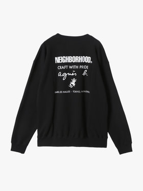 HOMME メンズ agnes b. x NH スウェットシャツ ブラック