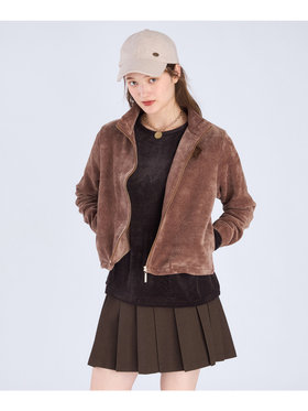 To b. by agnès b. 【Outlet】WEB限定 モールヤーンジップスタンド ブラウン