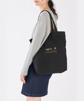 VOYAGE ウィメンズ バッグ＆ウォレット コットン リバーシブル トートバッグ "Paulette" BBX02-01 ブラック