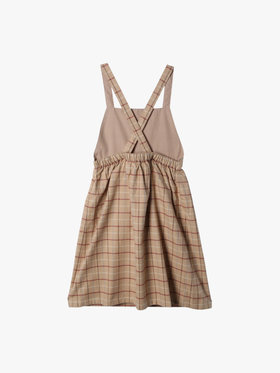 ENFANT ガールズ 【Outlet】キッズ チェック コットン フレア ワンピース ベージュ