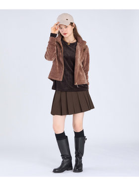 To b. by agnès b. 【Outlet】WEB限定 モールヤーンジップスタンド ブラウン