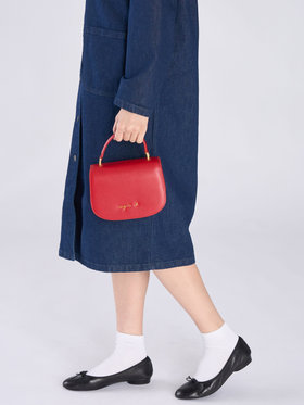 VOYAGE ウィメンズ バッグ＆ウォレット 【by R 限定品】agnes b. レザー 2way ショルダーバッグ "City" ZAS02-01 レッド