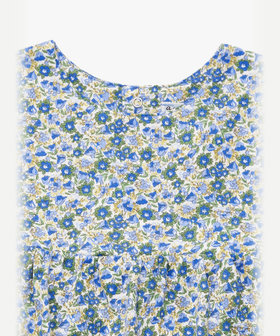 ENFANT ベビー ベビー フラワープリント コットン ノースリーブ ワンピース ブルー系その他