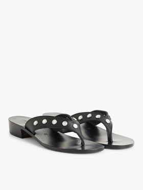 FEMME ウィメンズ 【Outlet】agnes b. × K.Jacques レザー サンダル ”Java” ブラック