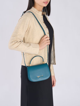 VOYAGE ウィメンズ バッグ＆ウォレット 【by R 限定品】agnes b. レザー 2way ショルダーバッグ "City" ZAS02-01 ブルー