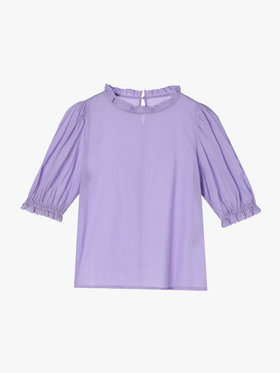 To b. by agnès b. 【Outlet】スカラップドレースブラウス パープル系その他