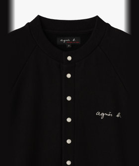 HOMME メンズ メンズ ロゴ 刺繍 コットン ブルゾン "Senga" ブラック