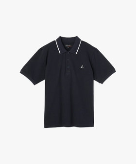 HOMME メンズ メンズ "b."ロゴ 刺繍 コットン 半袖 ポロシャツ "Brazilia" ブルー系その他