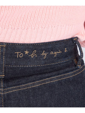 To b. by agnès b. デニム ミニスカート ネイビー