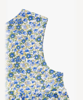 ENFANT ベビー ベビー フラワープリント コットン ノースリーブ ワンピース ブルー系その他