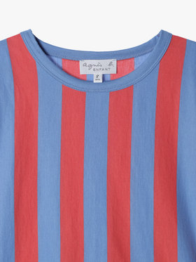 ENFANT ユニセックス JGP9 E GRAND TS キッズ グランTシャツ ピンク×ライトブルー