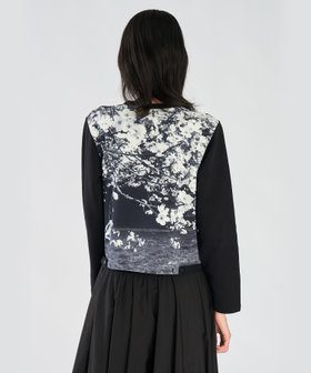 FEMME ウィメンズ 【by R 限定品】agnes b. フォトプリント 長袖 カーディガン "Asuka" マルチ