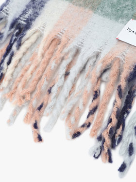 To b. by agnès b. 【Outlet】チェックワイドマフラー グリーン