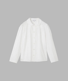 FEMME ウィメンズ コットン 長袖 ブラウス "Alice" ホワイト