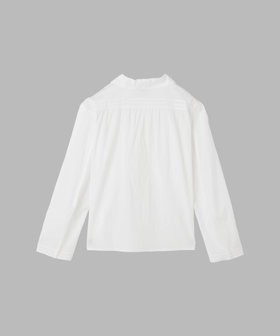 FEMME ウィメンズ コットン 長袖 ブラウス "Alice" ホワイト