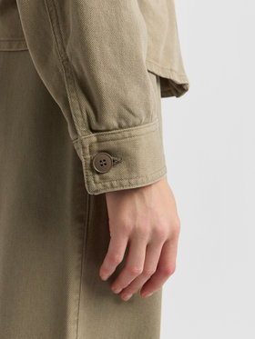 FEMME ウィメンズ コットンギャバジン スタンドカラー ショートジャケット ”Bridgette” ブラウン系その他