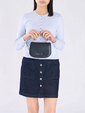 VOYAGE ウィメンズ バッグ＆ウォレット 【by R 限定品】agnes b. レザー 2way ショルダーバッグ "City" ZAS02-01 ネイビー