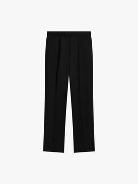 HOMME メンズ メンズ コットン ギャバジン パンツ ブラック