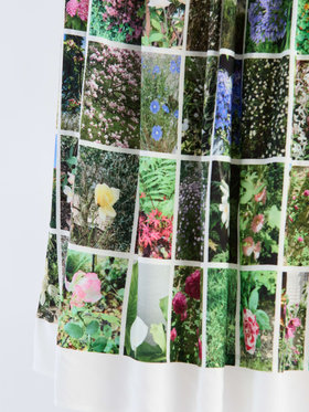 FEMME ウィメンズ 【Outlet】フォトプリント ギャザー ロングスカート "Instagram fleurs" マルチ