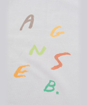ENFANT ユニセックス キッズ ボーダー コットン ベビーケット agnes b.×mayumi yamase グレー